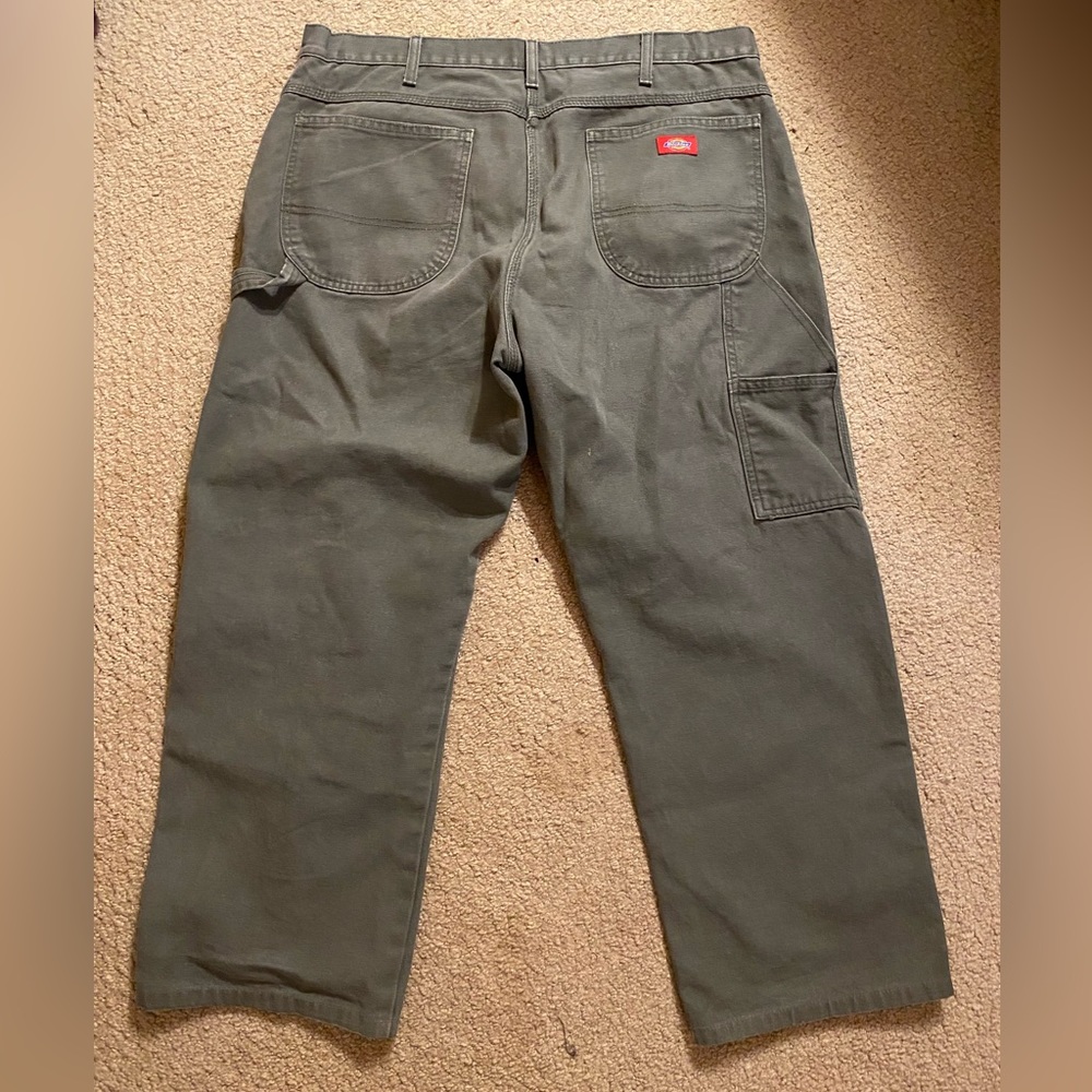 Heavyweight Green Dickies Carpenter Pants
